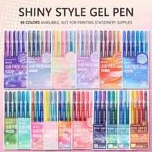 4/6 Stücke/Set Glitzer-Textmarker, leuchtende Farbstifte für Journaling, Scrapbooking, Malen, Zeichnen, Basteln, tolle Geschenkidee für Freunde und Familie, Schulmaterial, Schulanfang