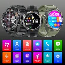 GUHUAVMI 1pc Outdoor Sports Smart Watch, 1.53inch HD Screen, With LED Flashlight, Wireless Call, Info Push, Compass, Heart Rate/Sleep Monitoring, Fitness Tracker Smartwatch, IP67 Waterproof Watch For Men Women, Suitable For Android IOS