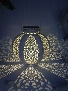 1 Stück Solarlaterne zum Aufhängen, intelligentes Solarlicht, LED Licht, automatischer Schalter, fünf Farboptionen, geeignet für Garten, Hof, Balkon, Gang, Rasen, Weihnachten, Halloween, Geburtstag, Party, ideales Geschenk für Familie und Freunde, Solargartenbeleuchtung - Verschiedenfarbig - Übersicht 7