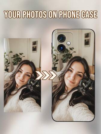 1 pieza Funda de teléfono suave de TPU con diseño de sobre personalizado para pareja compatible con Moto G5 G2025