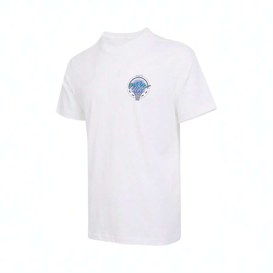 Nike تي شيرت قصير الأكمام AS M NK TEE OC MOTO 2 للرجال، قميص تريكو بدون طوق ذو أكمام قصيرة TIB4331-100 - أبيض - مشاهدة 1