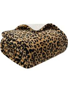 1 pătură moale din fleece cu imprimeu leopard, pătură caldă pentru canapea, TV, somn, camping, călătorii, pătură cadou pentru toate anotimpurile, potrivită pentru birou, casă, canapea, pat
