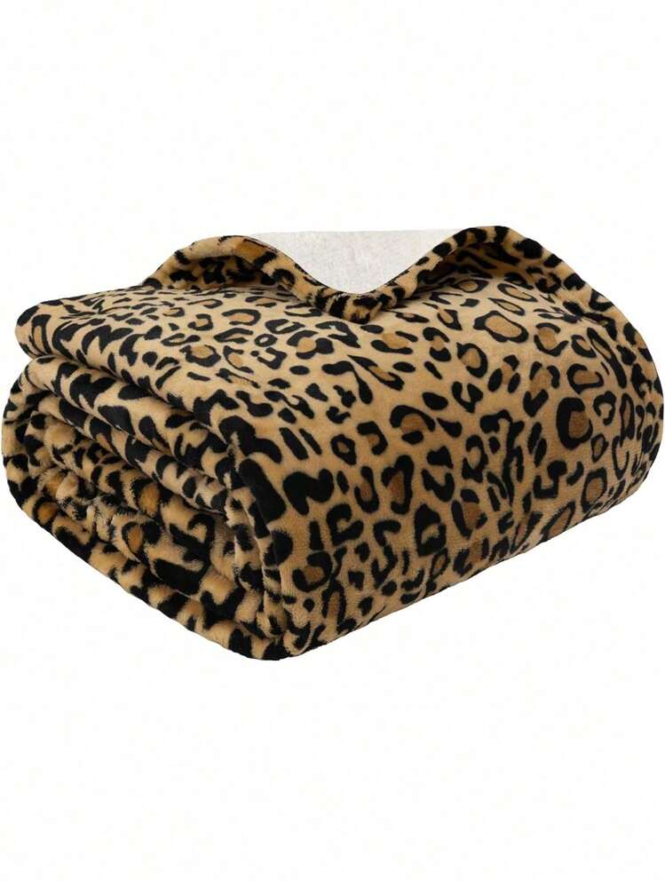 1 件豹纹柔软羊毛毯，温暖盖毯，适合沙发、电视、午睡、露营、旅行，四季礼品毯，适合办公室、家居、沙发、床 - 彩色 - 查看 8