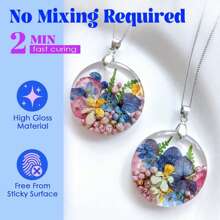 1PC UV Resin 30g/60g/100g/200g/300g/500g - Upgraded Hard Type Crystal Clear Ultraviolet Curing UV Epoxy Resin For Craft Jewelry Making Art Decorations, Earrings, Necklace - Fast Curing And Low Odor Transparent Solar Cure Sunlight Activated Thin Resin