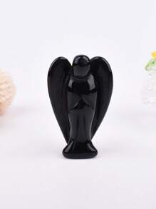 1 Peça Decoração de Anjo de Cristal de Quartzo Natural Esculpido à Mão, Espécime Mineral, Decoração Doméstica/de Quarto, Adequado como Presente de Feriados