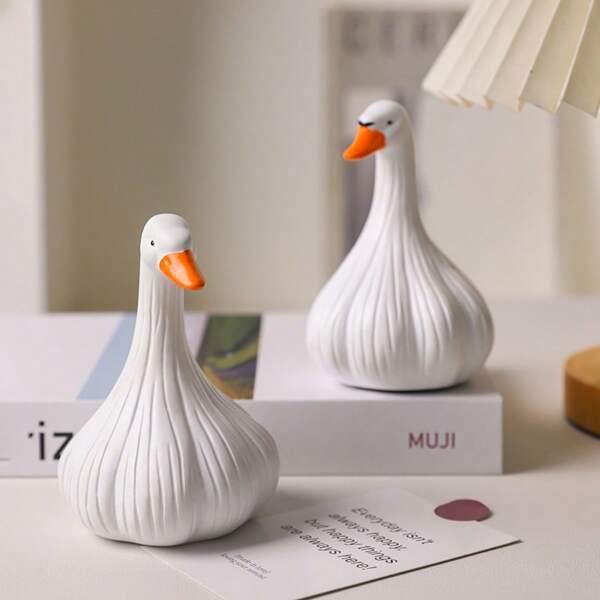 1 Peça Decoração de Mesa Anti-Stress Criativa, Design de Pato "Qual é o Grande", Estabilizador de Humor