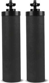 Black Replacement Water Filter,Replacement For Berkey® BB9-2® Filters System,Compatible With Berkey® Gravity Countertop Purification Elements,Pack Of 2