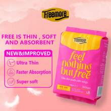 FREEMORE Freemore Ultra Thin Day/Night/Extra Overnight Use Sanitary Napkin(240mm&280mm&430mm),Free Is Thin,Soft And Absorbent,Colorful Wrappers – Beautiful, Fresh, And Free Every Day