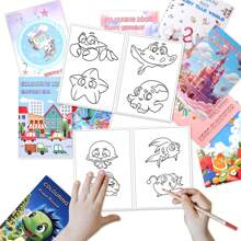 Relaxation And Stress Relief Coloring Book, Containing Various Cartoon Patterns, Exploring The Beautiful World, Using Safe And Paper, The Pattern Is Exhaust And The Lines Are Clear, Coloring Book, Back To School, School Supplies, Children's Birthday Gift, Relaxation Gift