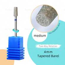 hytoos 4mm Conical Cylindrical Cuticle Nail Drill Bits, Diamond Nail Drill Bits Professional Tools For Cleaning Nail Underside Dead Skin - Multicolor - View 9