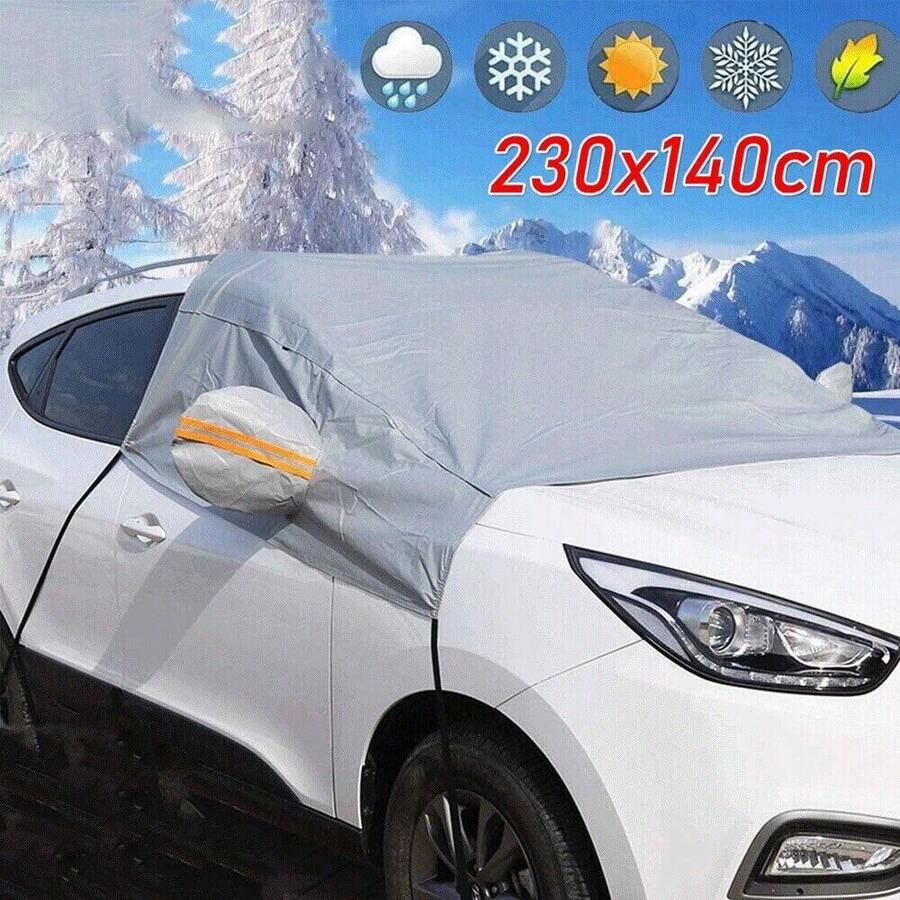 Frost Shield Car Windscreen Cover Snow Ice Protection Winter Window Guard Screen - Silver - View 1