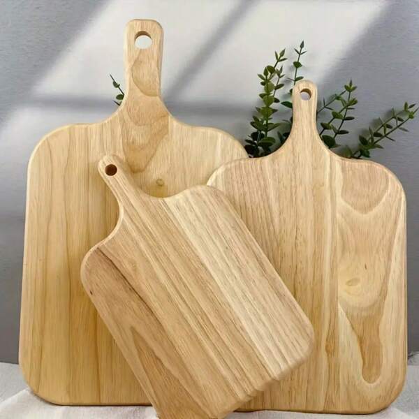 1pc, Wooden Cutting Board, Chopping Board, Food Serving Tray, Kitchen Gadgets, Kitchen Stuff, Kitchen Accessories, Home Kitchen Items