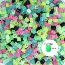Pana-beads 8 CoAlour Glow-In-The-Dark 5MM Fuse & Perler Beads 500pcs/2000pcs Per Pack,Melting Beads Glow In Dark Creative DIY Craft Ironing Beads, Hama Beads Assorted Colors For Beading&Jewelry Making Beading Supplies - Glow In the Dark - View 4