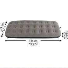 1pc Outdoor Inflatable Mattress, Camping Air Mattress, Flocked Flocked Air Pad, PVC Thick Cushion, Indoor Inflatable Bed, Fishing Mattress, Lightweight Camping Mattress, Easy To Carry (Pump Not Included) - Multicolor - View 10