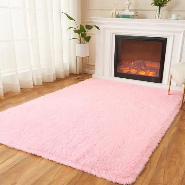 1pc, Soft Area Rugs For Bedroom Fluffy, Non-Slip Fuzzy Shag Plush Soft Shaggy Bedside Rug, Tie-Dyed Living Room Carpet For Girls Kids Baby Teen Dorm Home Decor, Bedroom Living Room Nursery Room Rug, Easy-Care Home Accent Room Decor Bedroom Decor