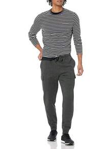 Essentials Men's Cargo Fleece Jogger Sweatpant - Mocha Brown - View 4