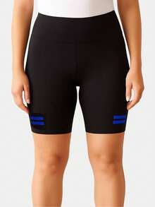 Suplex Cycling Shorts With Pockets And High Waist - 寶藍色 - 查看 2