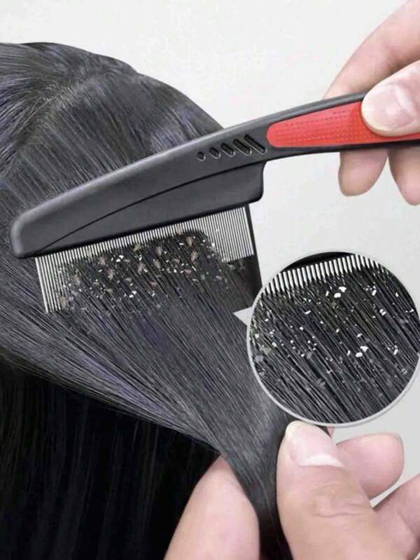 1pc Scalp Massaging Hair Brush, Densely Bristled For Dandruff Removal And Deep Cleansing