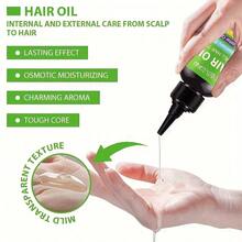 100ml/3.38oz 7-In-1 Essential Oil Blend Contains Castor Oil, Rosemary Oil, Butternut Oil, Pumpkin Seed Oil, Mint Oil, Biotin, Keratin Moisturizing And Nourishing Properties, Suitable For Dry, Flaky Hair, Suitable For All Hair Types And Scalp, Unisex. - 綠色 - 查看 8