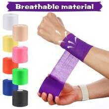 7cm*10m Elastic Pre-Wrapped Athletic Tape Breathable Foam Bandage For Wrists Elbows Knees And Ankles - Multicolor - View 2