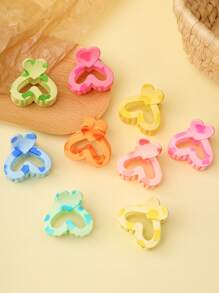 9pcs Dopamine-Inspired Colorful Cute Shark Hair Clips Set, Suitable For Daily Wear, Women/Students, Travel, Gift