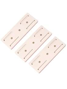 3pcs Painless No-Punch Wall Mount Power Strip Holder,Wall-Mounted Plastic Router Plug Fixed Bracket, Cable Organizer For Non-Drilling Placement Of Data Cables And Power Strips