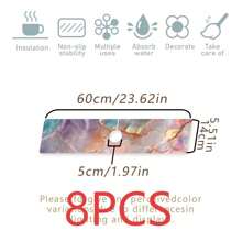 Faucet Mat, Mother-Of-Pearl & Ocean Design Faucet Splash Guard, Adds Texture To Space, Bathroom Faucet Anti-Splash Mat, Anti-Moisture Anti-Slip Faucet Mat, Kitchen Countertop Accessory, Kitchen & Dining Table Accessory, Sink Drainage Mat, Anti-Moisture Absorbent Mat, Absorbent Drainage Mat For Dishes, Multi-Function Absorbent Anti-Slip Mat