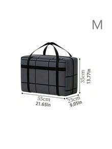 1 pièce Grand sac de rangement, sac de déménagement pour vêtements et couettes de la maison, sac de bagage imperméable et anti-humidité pour dortoir, grand sac à main, sac à main décontracté, sac de courses, sac à main carré, feutre épaissi, confortable à porter, lignes lisses, bords découpés à la main, beau et atmosphérique, adapté au stockage portable lors des voyages. Sac de voyage, sac de vacances, sac de bagage pour femmes - Multicolore - Voir 9