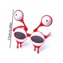 1pc Funny Alien Big Eye Photo Prop Glasses, Snot Bug Shaped Novelty Sunglasses, Suitable For Birthday, Party, Amusing Events (Slight Color/Product Variations May Occur Between Batches, But Won't Affect Normal Use)
