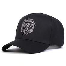 1pc Men's Crown Lion Embroidery Baseball Cap, Fashionable Adjustable Trucker Hat, Casual Sun Protection, Suitable For Spring, Autumn, Travel, Beach, Party - Multicolor - View 11