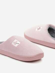 Flache Samt-Hausschuhe für den täglichen Gebrauch