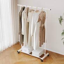 Freestanding Clothes Hanger Rack, Thick Indoor Bedroom Garment Drying Rack, Dual Bar Coat Rack - Multicolor - View 4