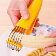 1pc Banana Slicer, Multifunctional Manual Thin Sausage/Fruit Salad Cutting Gadget