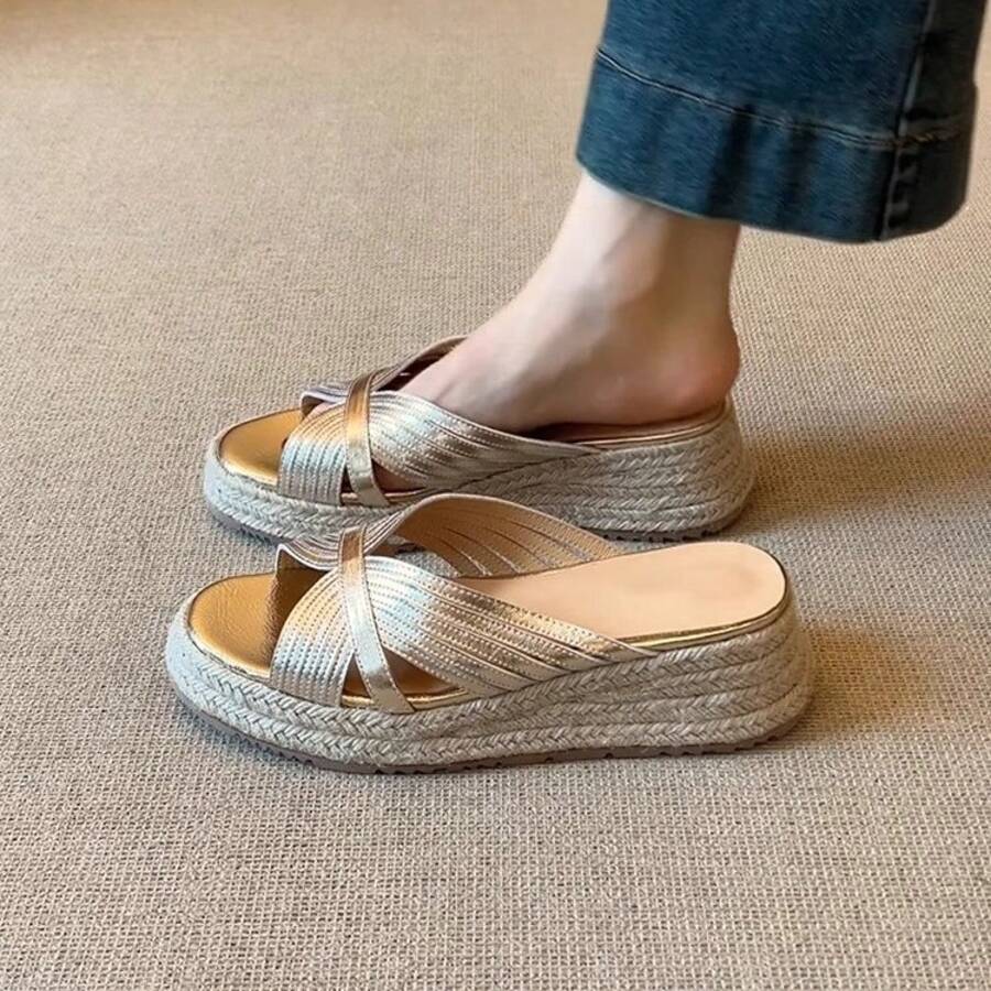 Women Home Slippers - Silver - View 1