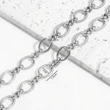 1 Meter 304 Stainless Steel Oval Clip Clasp Chain Vacuum Oven Internal Plating 18k Gold Jewellery Chain DIY Fashion Metal Chain Accessories - Chain - View 7