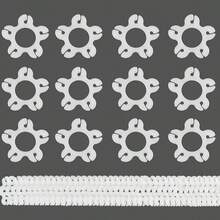 100pcs Balloon Clips, Balloon Arch Bracket Buckles, Balloon Connector Clip Brackets For Decorating Balloon Arch Columns, Flower Garlands, Birthday And Wedding Decorations - White - View 5