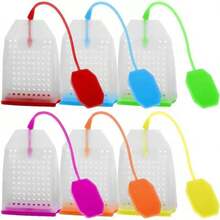 硅胶茶滤器、袋装咖啡和散叶茶吸管过滤器、茶叶过滤器、茶滤管、家用茶具