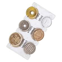2Pcs/1Pc Japanese Coin Holder Wallet Coin Wallet Mini Wallet Purse Wallet Portable Small Change Purse Currency Organizer Travel Essential Transparent Card Case For Men Wallet For Women