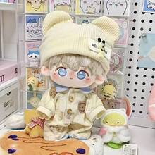 20cm Doll Clothes Set, Bear Romper Outfit Including Shirt, Overalls, Bag, Shirt, Overalls, Doll Clothes [Doll Clothes Only, No Shoes] - Multicolor - View 6
