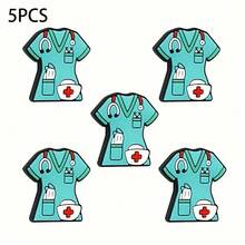 25/56PCS Multi-Size 2D Nurse Series Silicone Beads Set, Adult DIY Accessories, Suitable For DIY Beaded Pens, Earrings And More, Perfect As Holiday Birthday Gift Beads & Bead Assortments - 2D Nurse Series - View 17