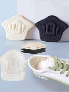 4 Pieces Heel Pads For Sneakers, Size Adjustable, Non-Slip Foot Pads, Insole Heel Protection, Back Stickers, Best Insoles, Make Shoes Neat And Perfect, Suitable For Summer Women's And Men's Sneakers And High-Top Shoes, Comfortable High-Quality Foam Insoles, Low Friction, Breathable, Self-Adhesive, All-Day Comfort Insulation, Galentines, Puppy, Carnival, Party Decorations, Shoe, Spring Summer Picks, Brides Maid Gifts, Room, Bedroom Decor, Bedroom Decor, Beach, Travel, For Men, For Women, Vacation,Cute Stuff,Mother's Day Gift,Bedroom Decor,Garden,Kitchen Decor,Summer,Beach,Travel Essentials,Room Decor,Squishy,Graduation - Multicolor - View 3
