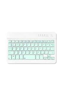 Leicht, tragbar und leise 7-Zoll Kabellose Tastatur und Maus Set, kompatibel mit mehreren Systemen wie Laptop, Tablet, Handy für Büro, Gaming, wiederaufladbar, funktioniert mit Windows, Android