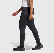 Adidas Women's Simple Fitness High Waist Tapered Pants Plus Fleece Warm Casual Sports Pants