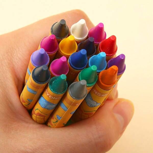 8pcs/24pcs Premium Crayon Set-Ideal For School Use, Sketching, Graffiti, And Craft Projects-Professional Art Supplies Suitable For Artists And Beginners, Vibrant Colors, Smooth Texture,The Great Gift For Back To School