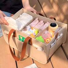 Sac à langer en feutre avec poignées - fourre-tout épais pour couches, sac de voyage pour maman et organisateur d'essentiels pour bébé pour le change, la nurserie et les déplacements