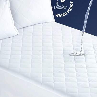 Made In Turkey - Quilted Waterproof Mattress Protector – 100% Micro Polyester – Sizes: 100x200, 150x200, 153x203 Cm – Breathable & Silent