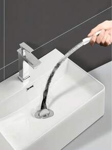 1 Brush For Removing Hair Obstructions In The Drain Of The Plumber's Sink, A Brush For Cleaning The Space Between The Shower Head And The Bathtub, A Bathroom Floor Drain Cleaner, A Flexible Brush For Cleaning The Drainage Pipes, Tools For Unclogging, Pet Hair Removal, Cleaning Accessories For Bathrooms, Kitchens, And Dressing Tables,