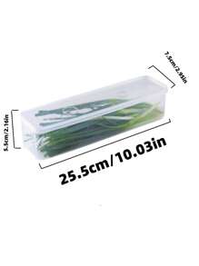 Airtight Clear Plastic Pasta Storage Container - Rectangular Spaghetti Noodles Organizer For Pantry/Refrigerator, Horizontal Space-Saving Design, Leak-Proof Food Canister (Multi-Purpose Kitchen Storage)