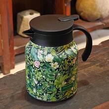 这款不锈钢茶壶带有UV印花，容量约1000毫升（33.81盎司），专为保持冷热饮品的适宜温度而设计。这款大容量咖啡壶非常适合居家和办公室使用，拥有多种颜色可选。它既是节日和派对等特殊场合的理想礼物，也适合日常厨房使用，用来盛放果汁和牛奶，或泡茶。 - 彩色 - 查看 6