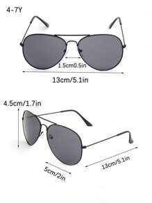 3 piezas Gafas de moda para niños con montura de metal